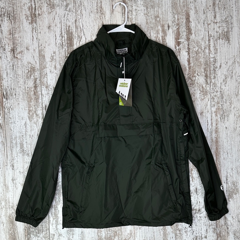 Outdoor Ventures Men's Rain Jacket Waterproof Lightweight Packable Rain Pullover